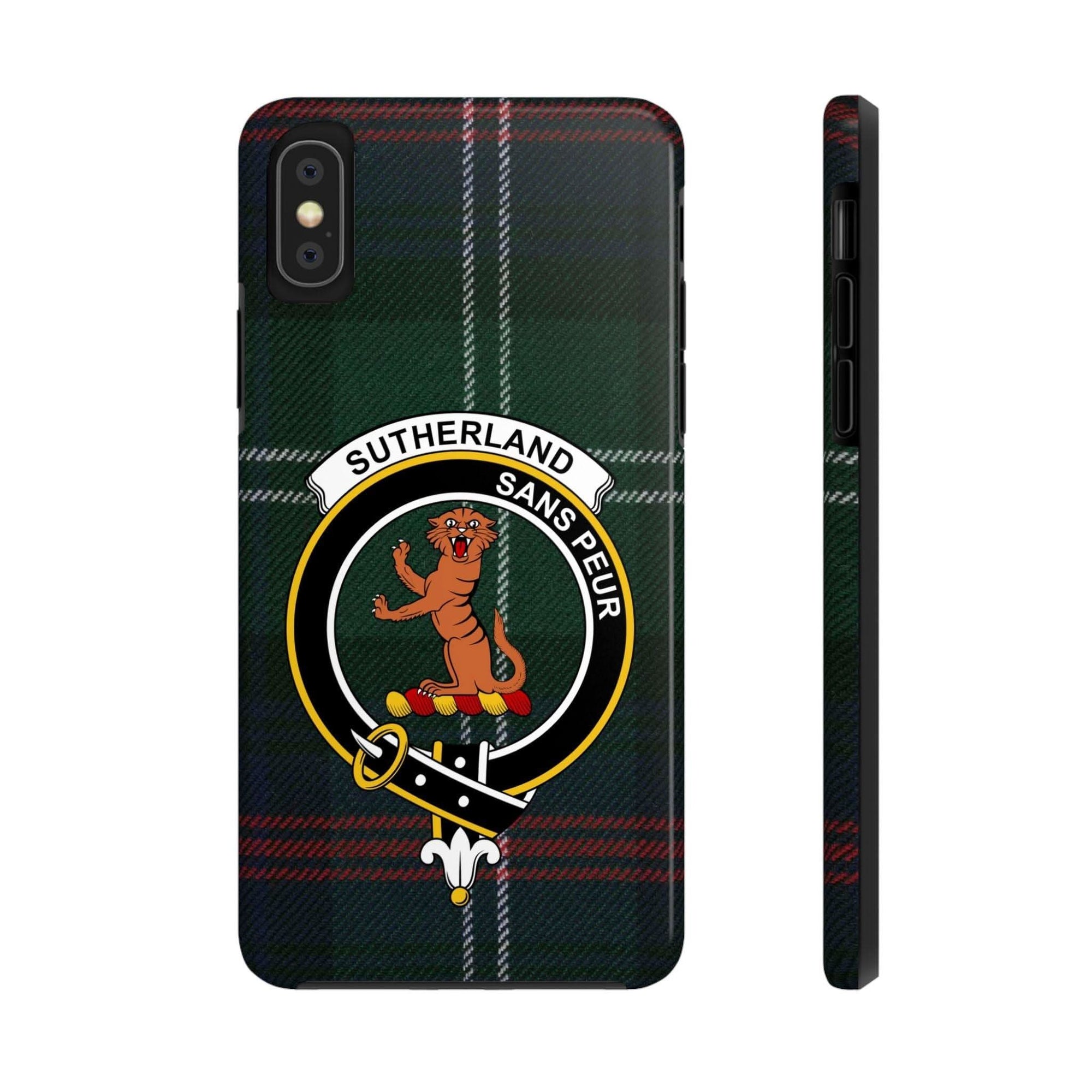 Sutherland Clan Scottish Tartan Cell Phone Case - Celtic Ancestry Gifts