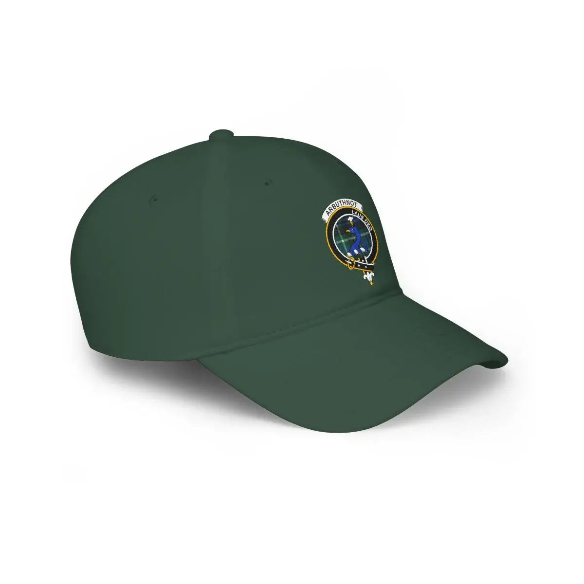 Green Hat with Abstract Circular Pattern Design