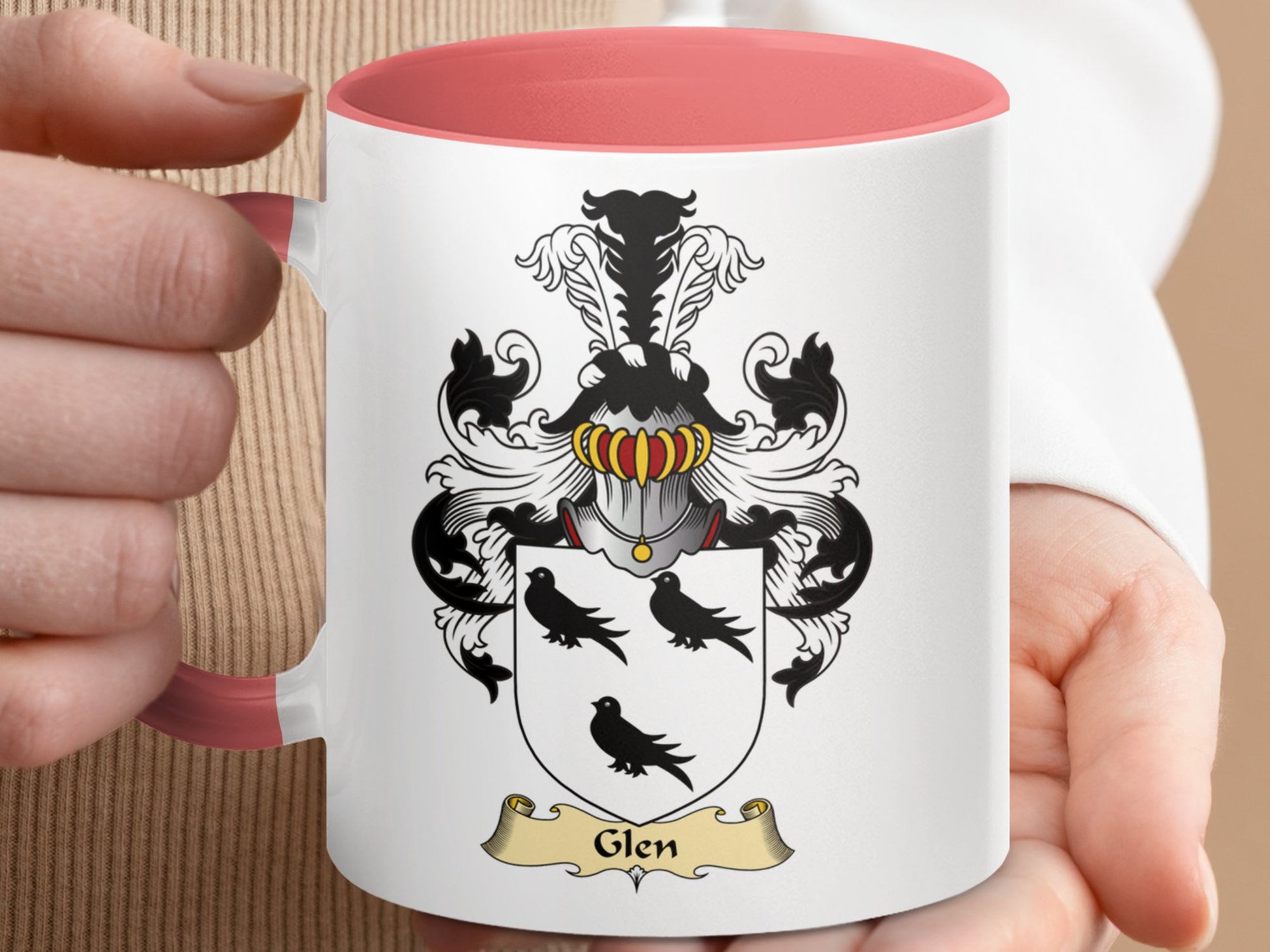 Clan Glen Scottish Clan Coat of Arms Coffee Mug - Living Stone Gifts