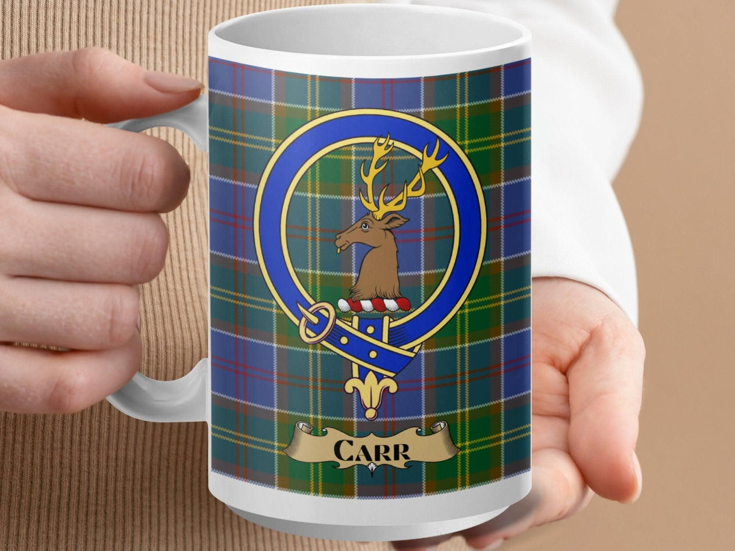 Clan Carr Crest Plaid Design Mug Unique Gift product
