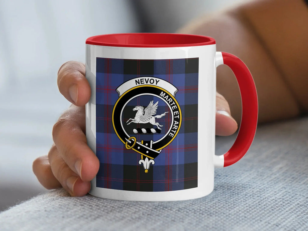 Nevoy Martee Et Arte Tartan Clan Crest Mug