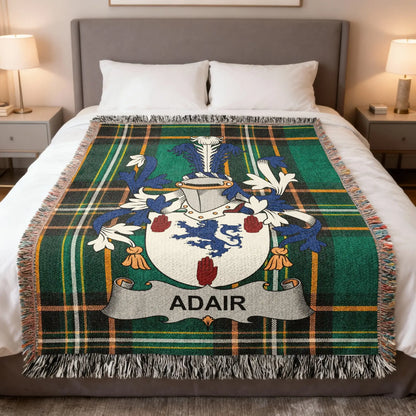 Green Adair Tartan Plaid Heraldry Decor Throw product type