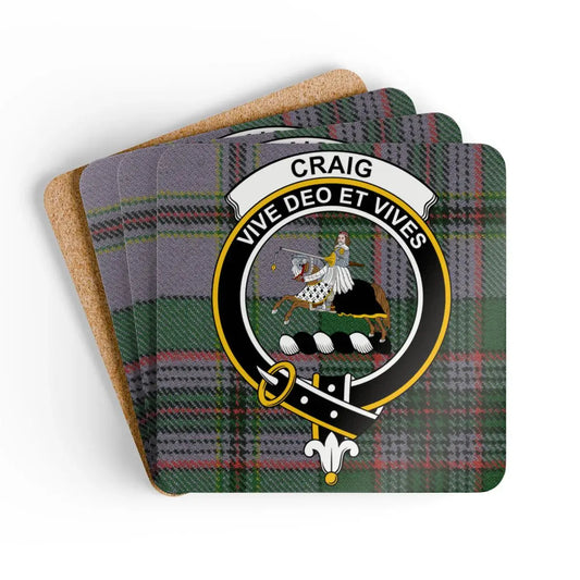 Craig Vive Deo Et Vives Tartan Design Coaster product