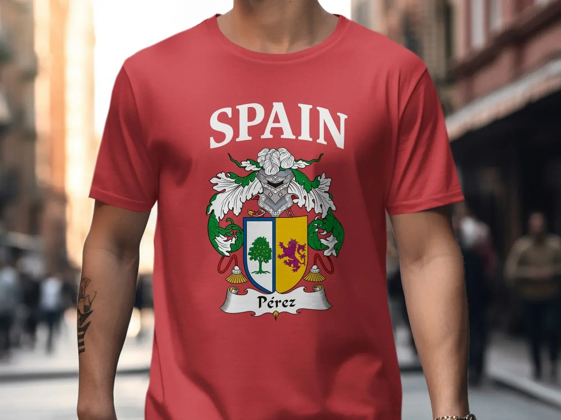Spain Pérez Crest Design Short Sleeve Shirt product