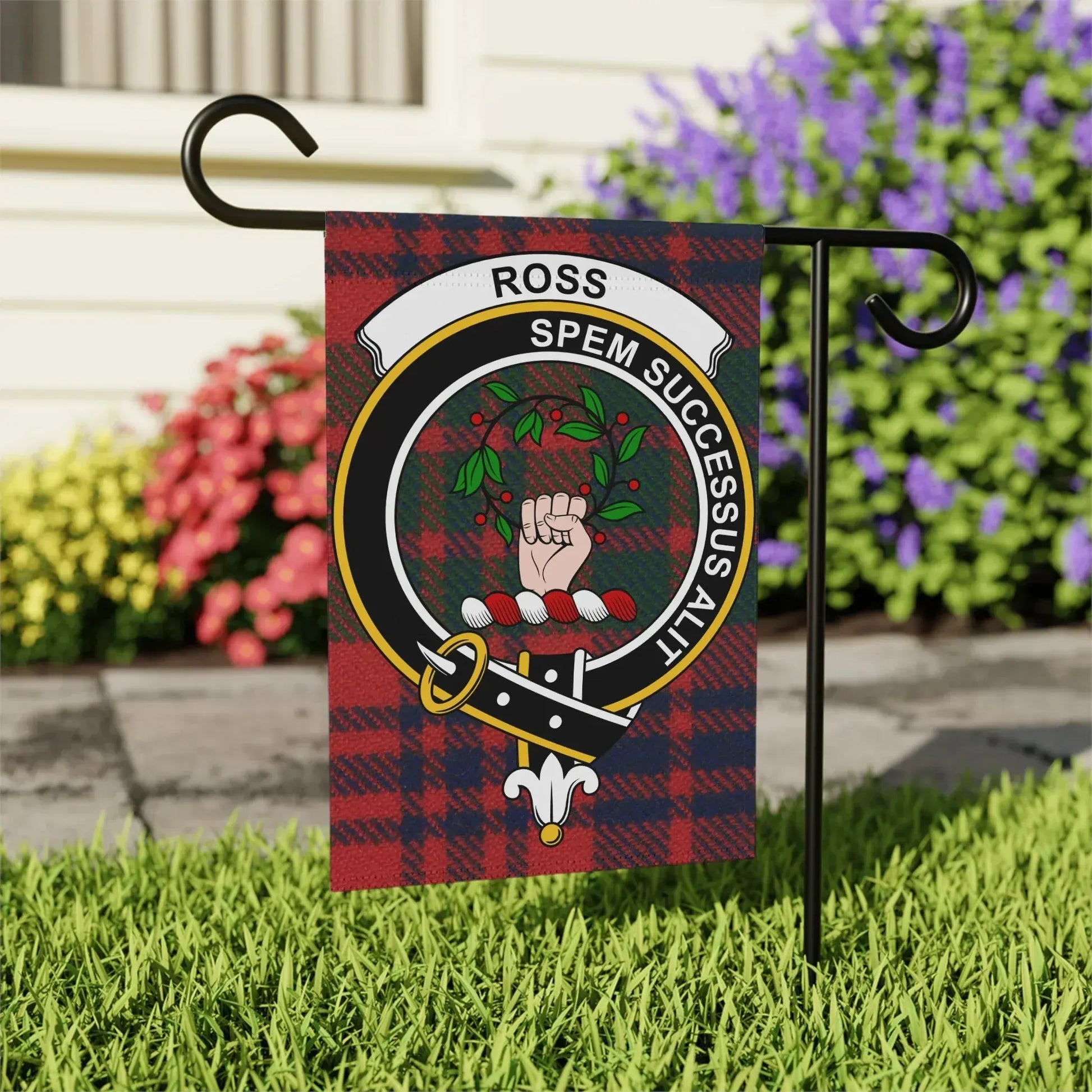 Ross Spem Successus Clan Crest Garden Flag product