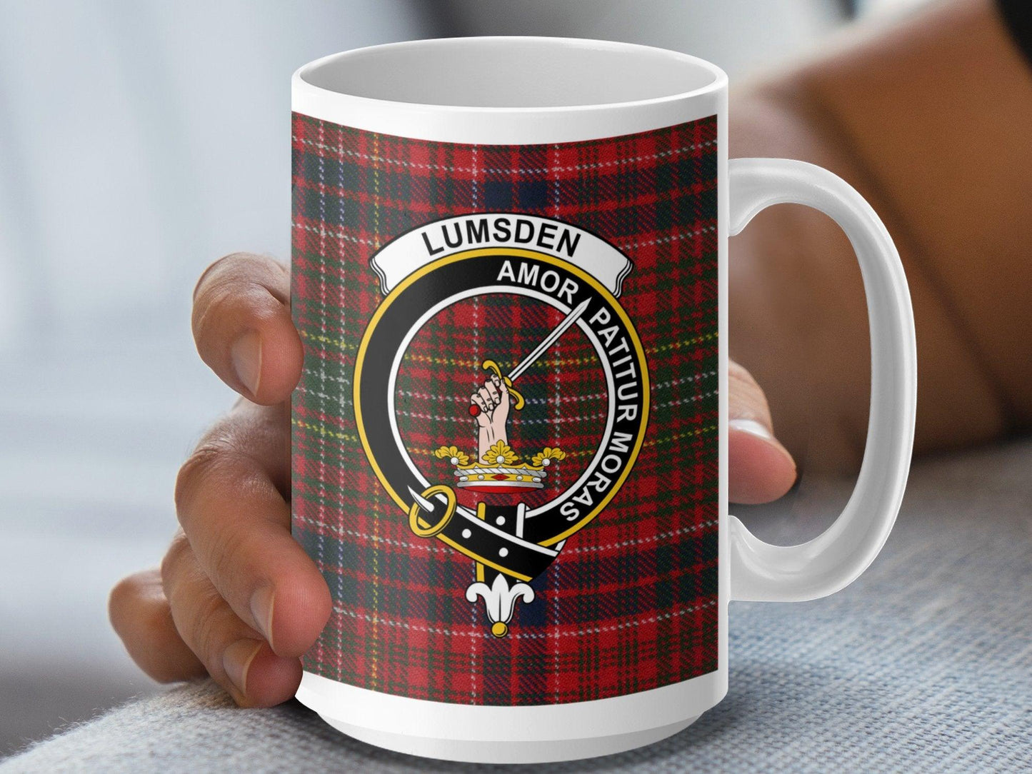 Scottish Clan Lumsden Plaid Tartan Mug - Living Stone Gifts