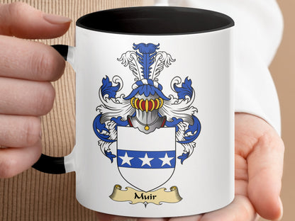 Scottish Clan Muir Coat of Arms Emblem Mug - Living Stone Gifts