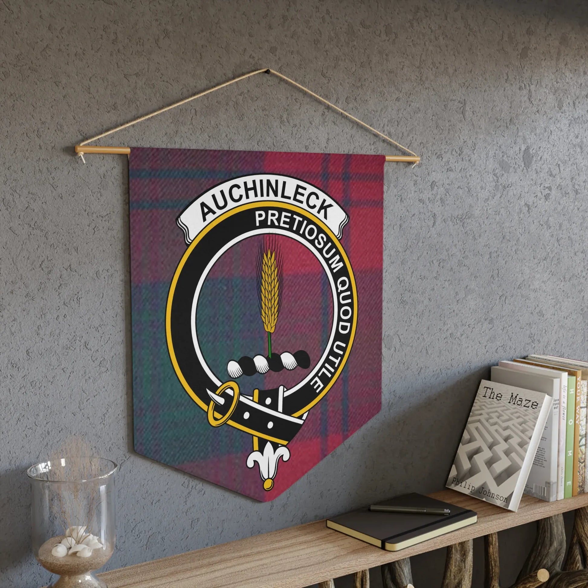 Clan Auchinleck Tartan Plaque Wall Decor Product