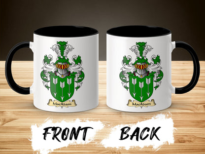 MacAdam Family Crest Green Shield Accent Mug - Living Stone Gifts