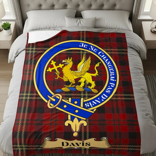 Je Ne Changerai Pas Davis Family Crest Blanket product