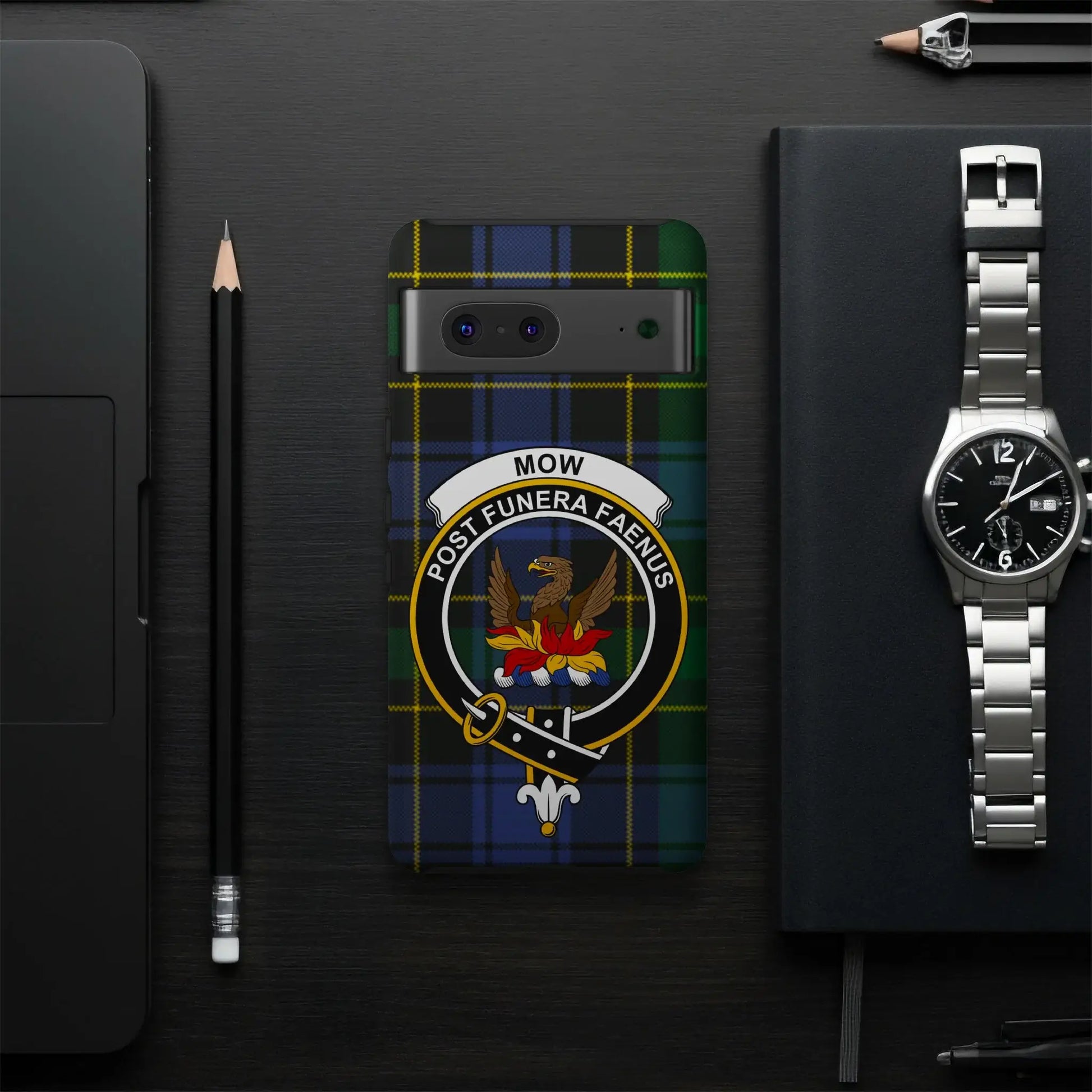 Post Funera Faenus Mow Tartan Shield Smartphone Case