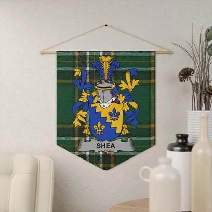 Personalized Family Crest Plaid Tapestry Home Decor product