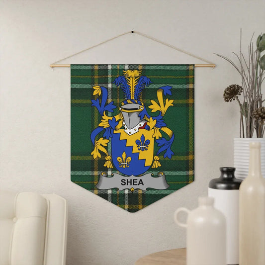 Personalized Family Crest Plaid Tapestry Home Decor product