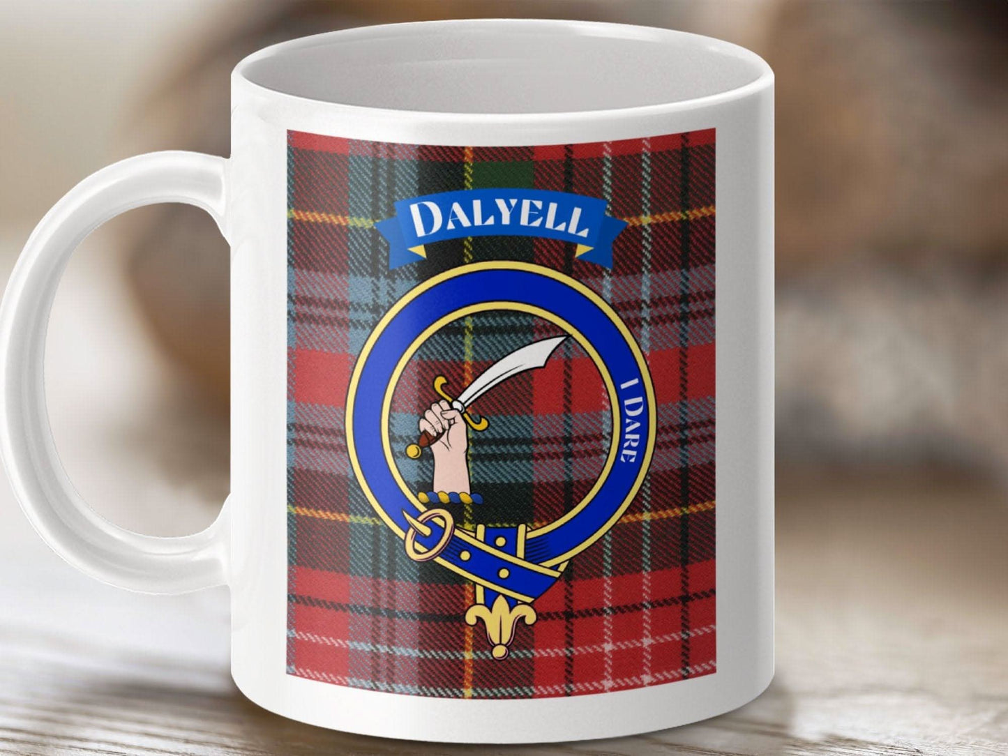 Dalyell I Dare Plaid Mug Product