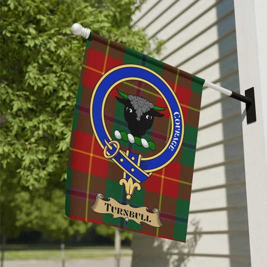 Scottish Tartan Plaid Flag with Turnbull Emblem product