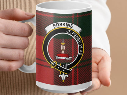 Erskine Je Pense Plus Plaid Red Green Mug product