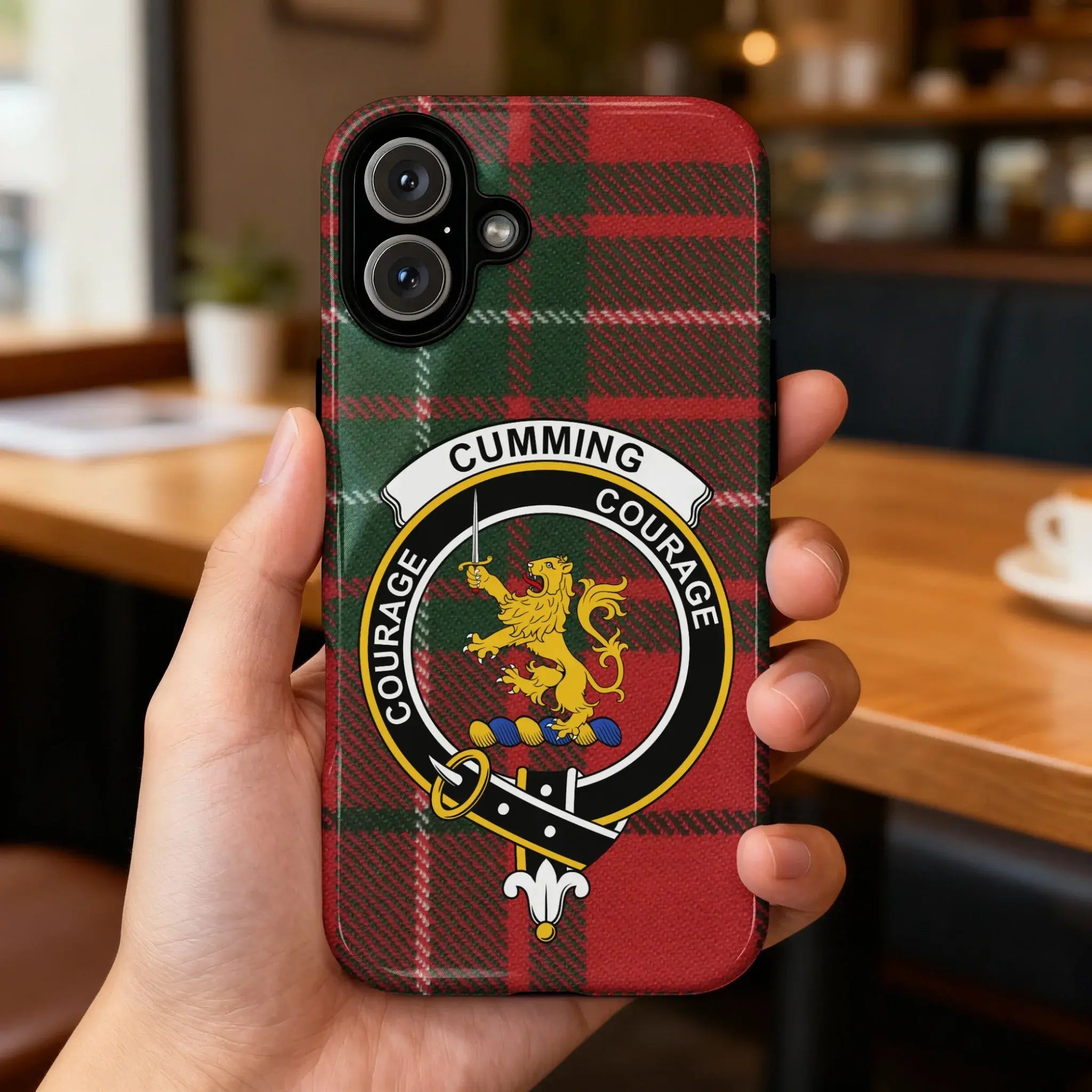 Courage Cumming Clan Tartan Phone Case