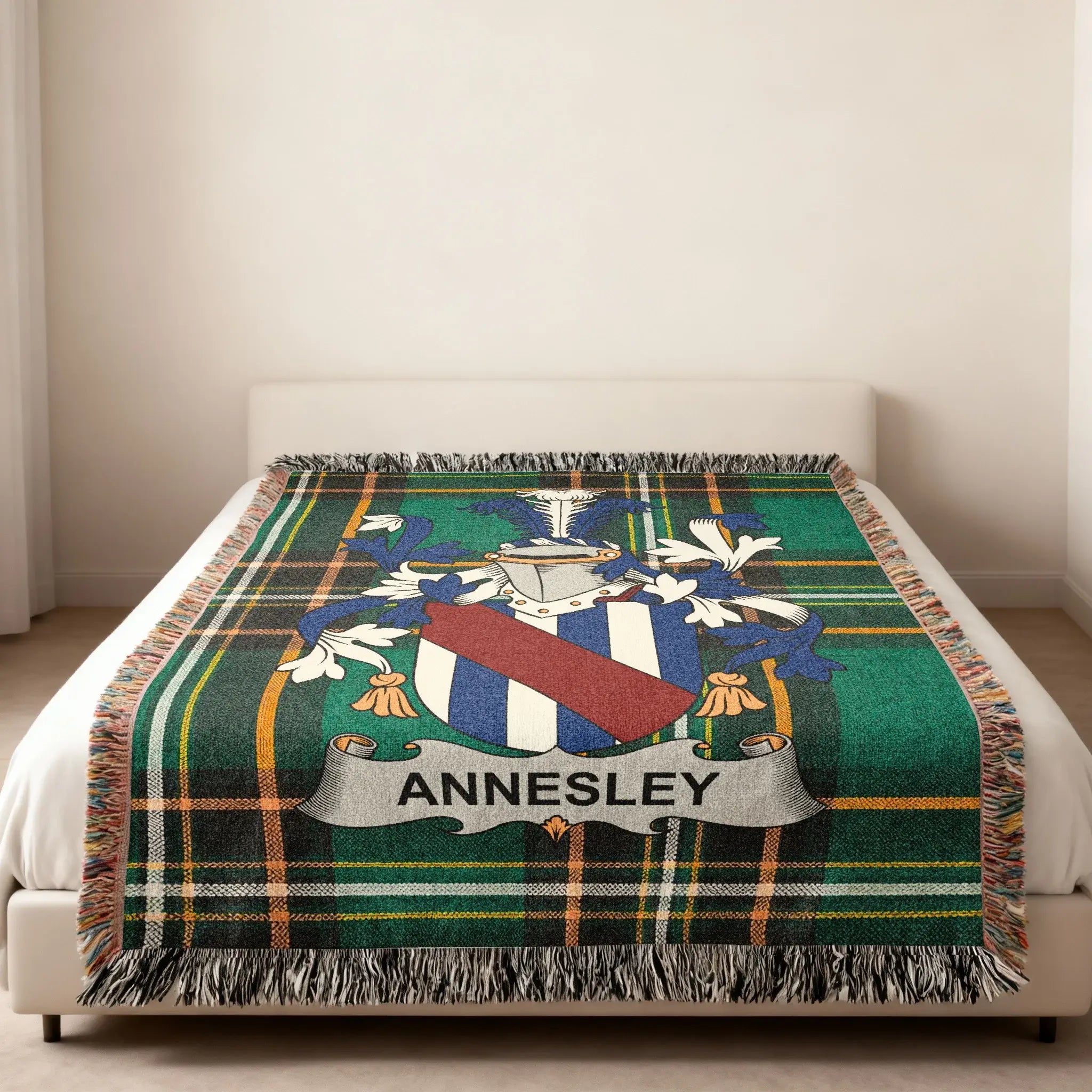 Annesley Family Crest Plaid Fringe product type