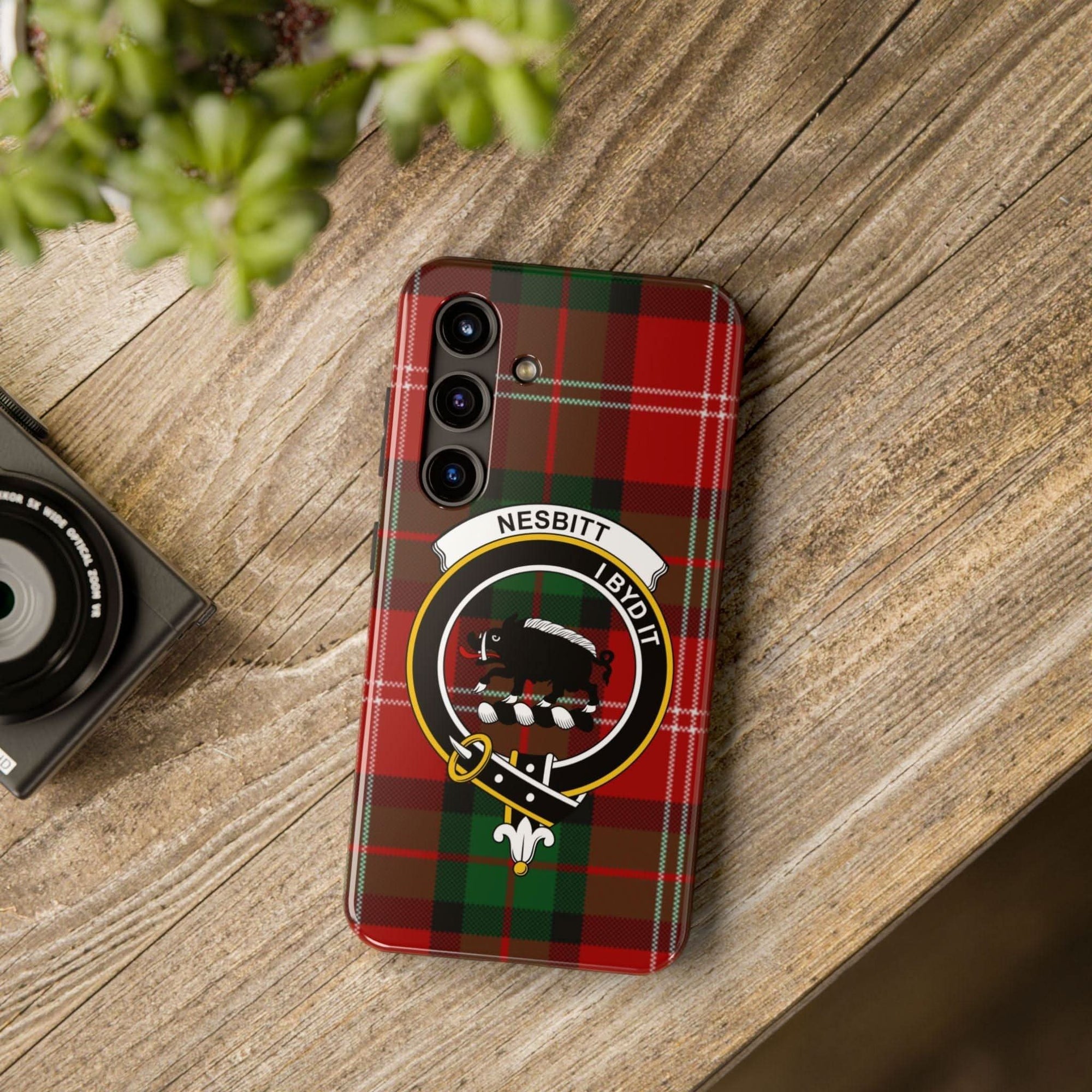 Nesbitt Clan Scottish Tartan Plaid Cell Phone Case - Celtic Ancestry Gifts