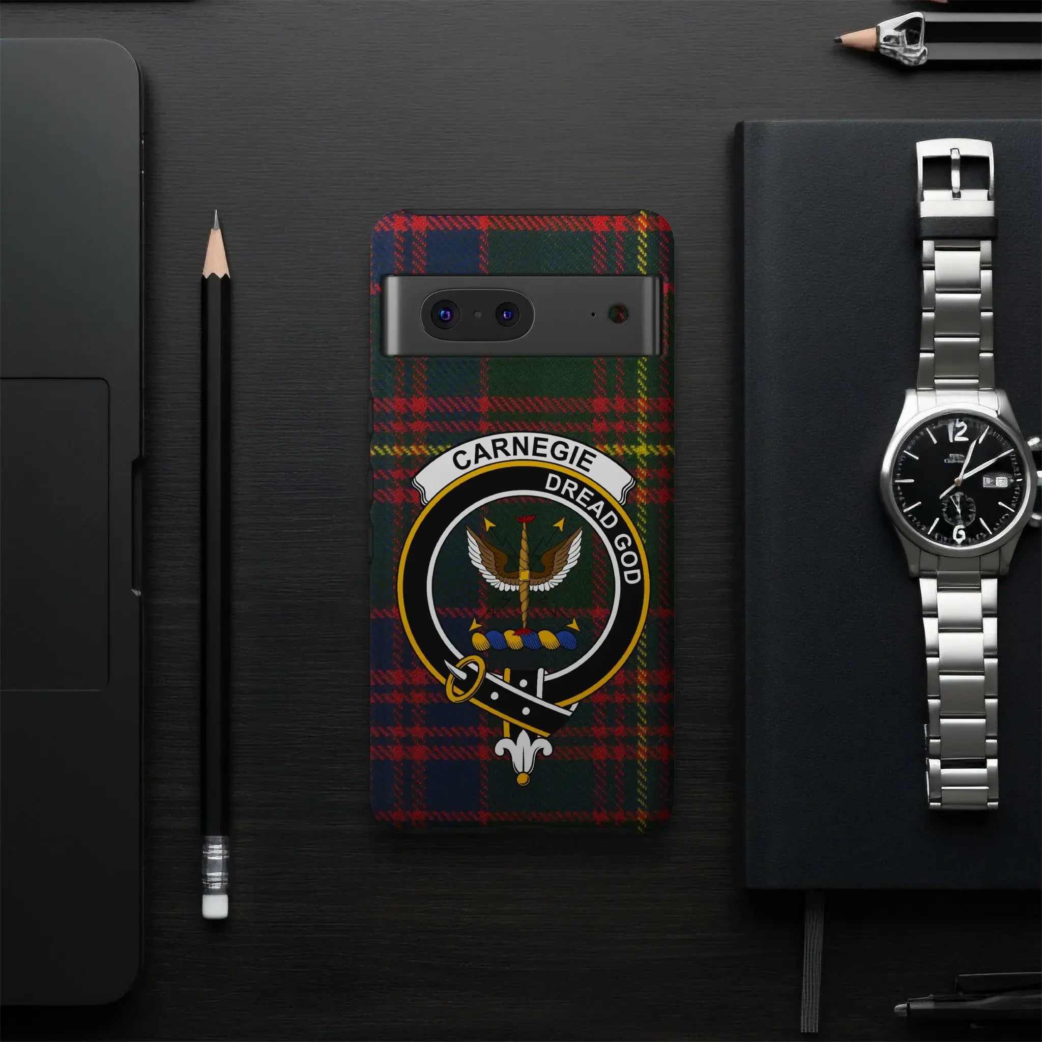 Carnegie Dread God Tartan Phone Case Design