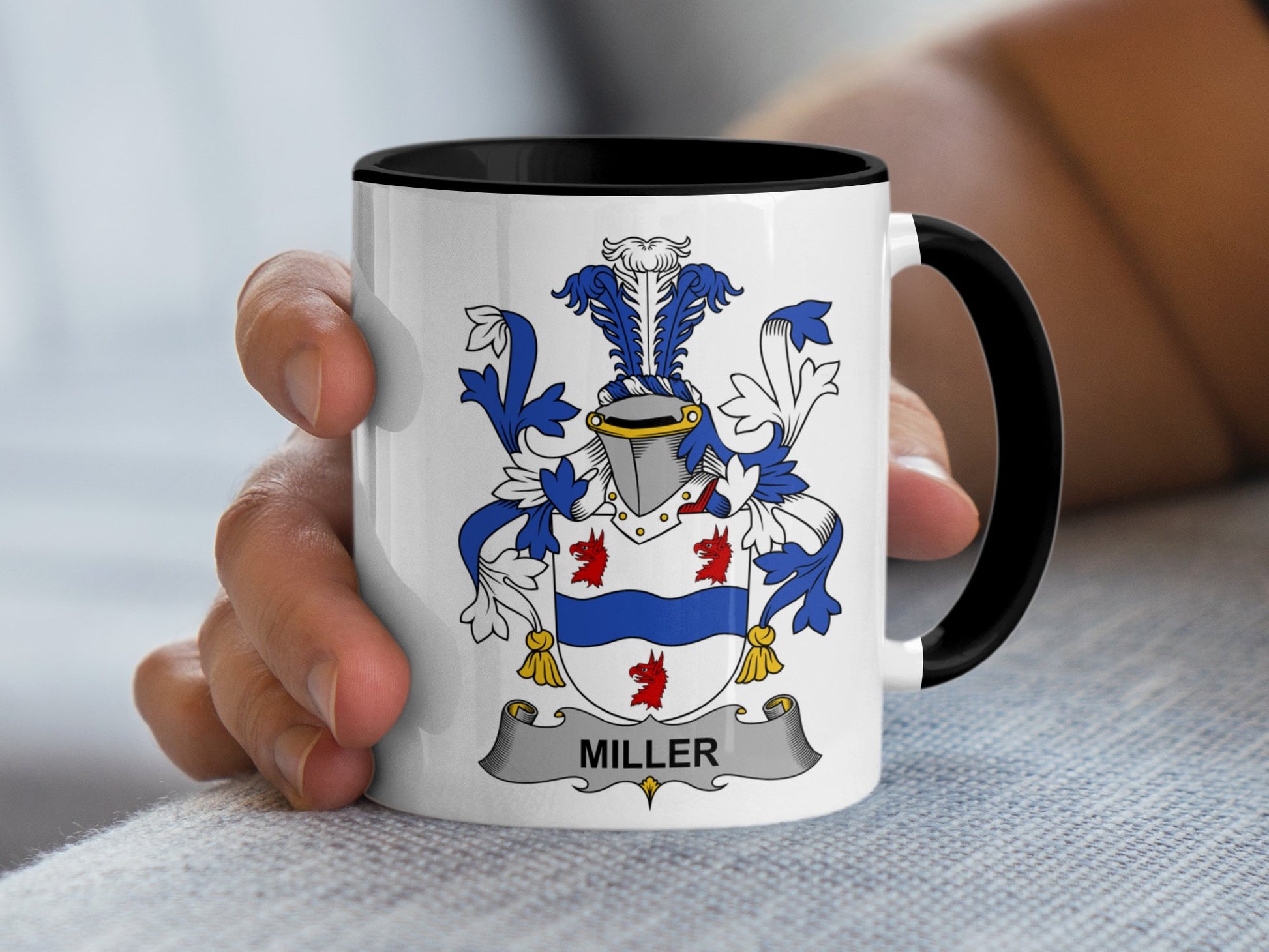 Miller Surname Irish Coat of Arms Mug - Living Stone Gifts