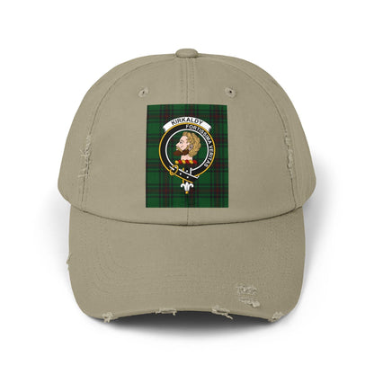 Kirkaldy Clan Crest Scottish Distressed Baseball Cap - Celtic Ancestry Gifts