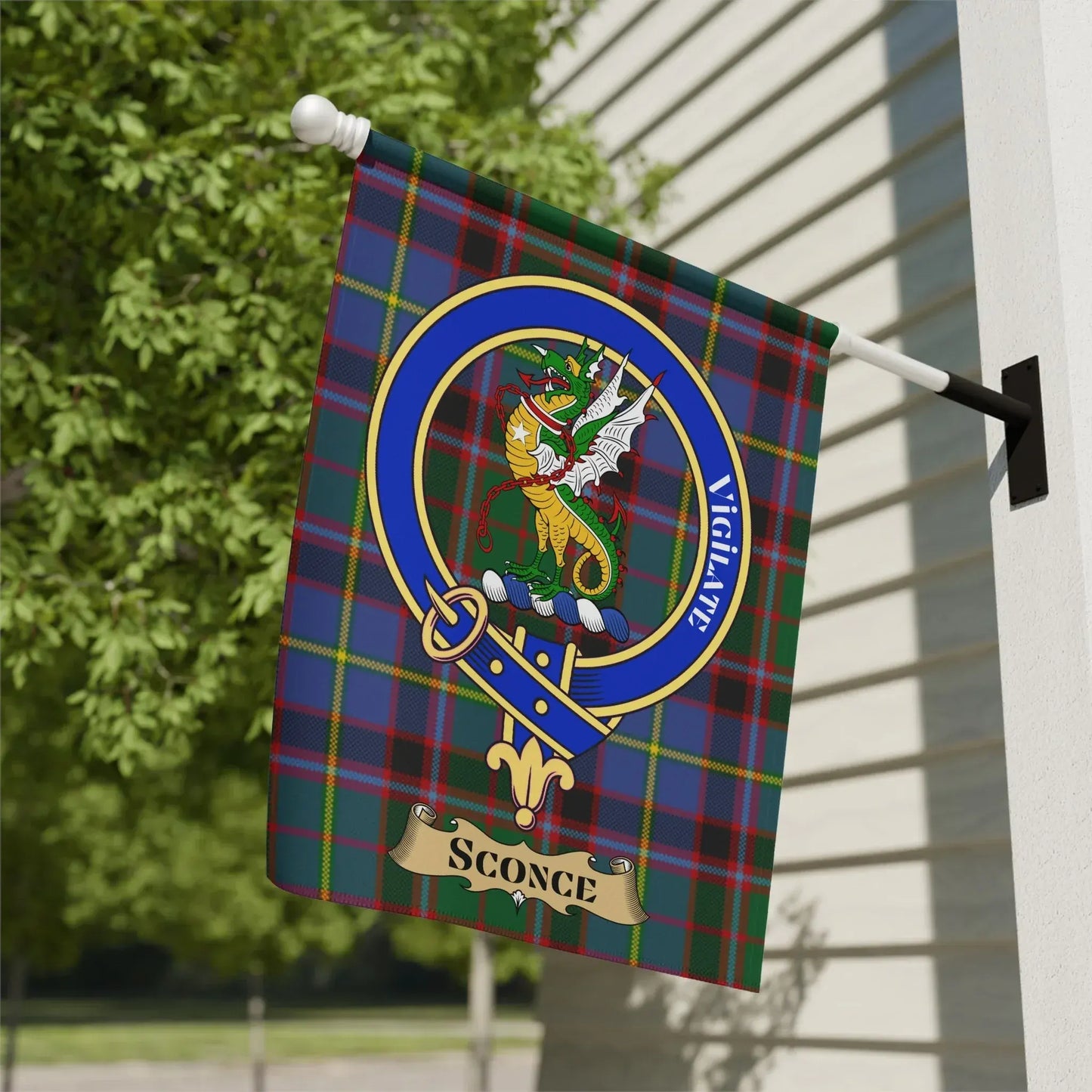 Vibrant Scottish Clan Crest Sconce Flag product