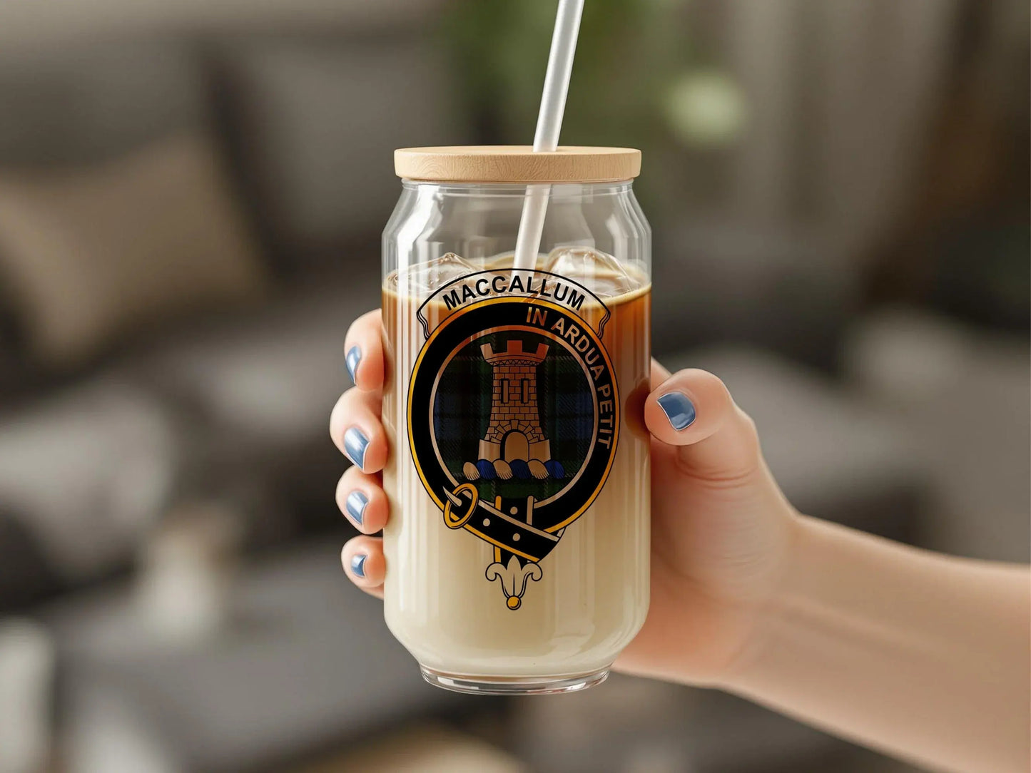 MacCallum Clan Crest Clear Glass Tumbler product