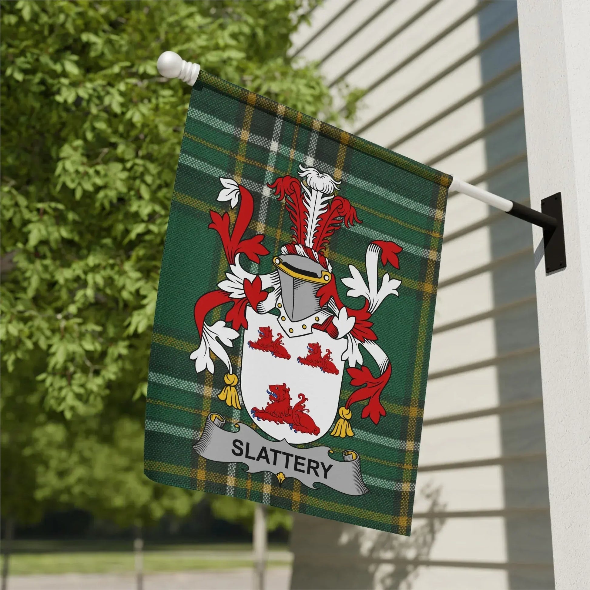 Slattery Family Crest Outdoor Flag product
