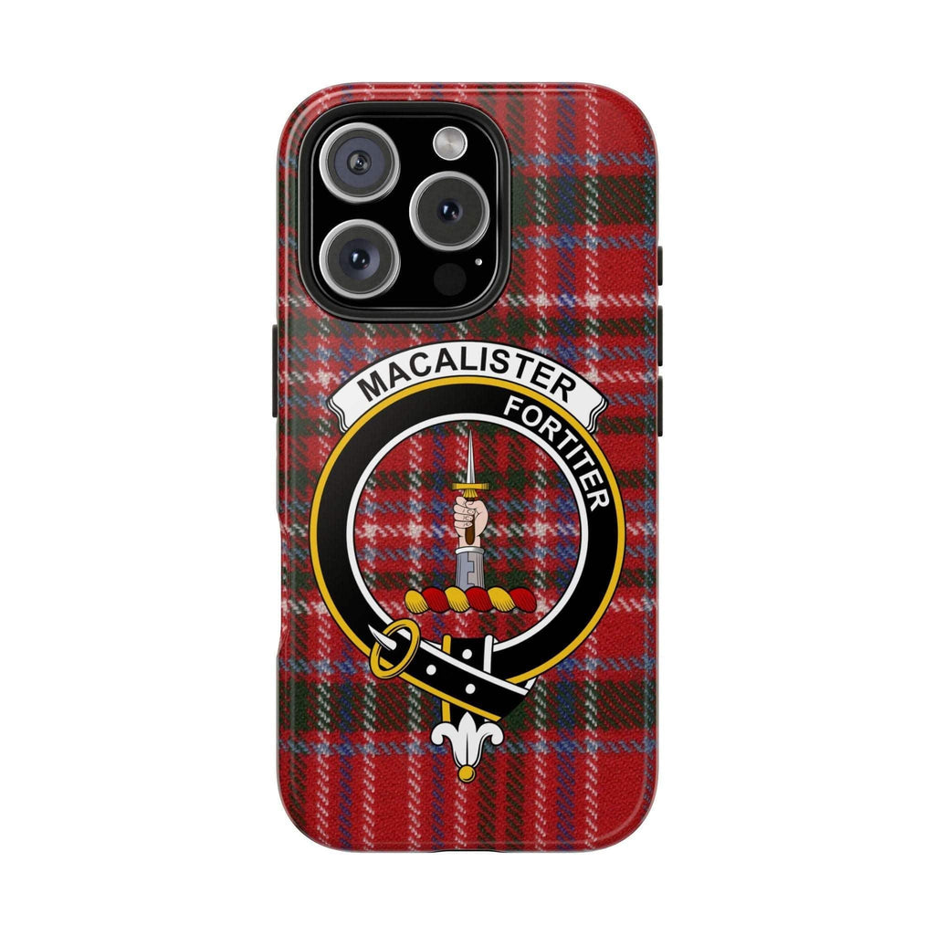 MacAlister Clan Scottish Tartan Cell Phone Case - Celtic Ancestry Gifts