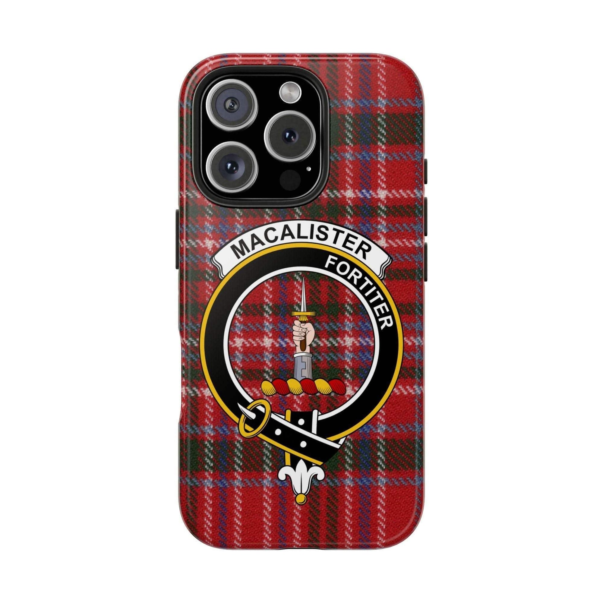 MacAlister Clan Scottish Tartan Cell Phone Case - Celtic Ancestry Gifts