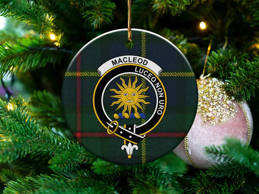 Macleod Luceo Non Uro Family Crest Ornament product