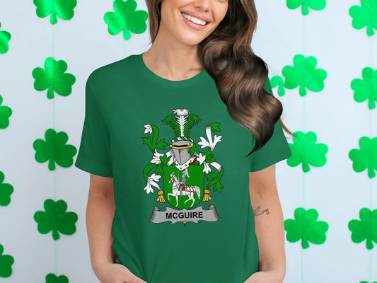 McGuire Coat of Arms Design Green Women's T-Shirt product