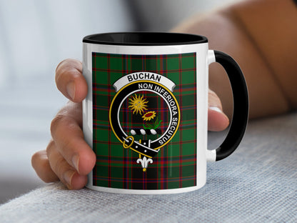 Buchan Tartan Coat of Arms Family Crest Design Mug - Living Stone Gifts