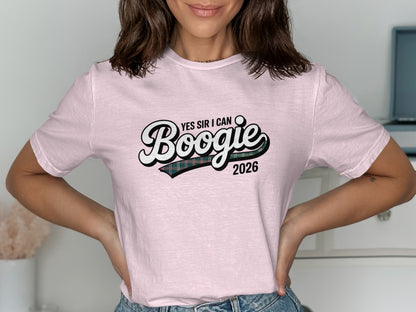 Yes Sir I Can Boogie 2026 Graphic Tee Shirt