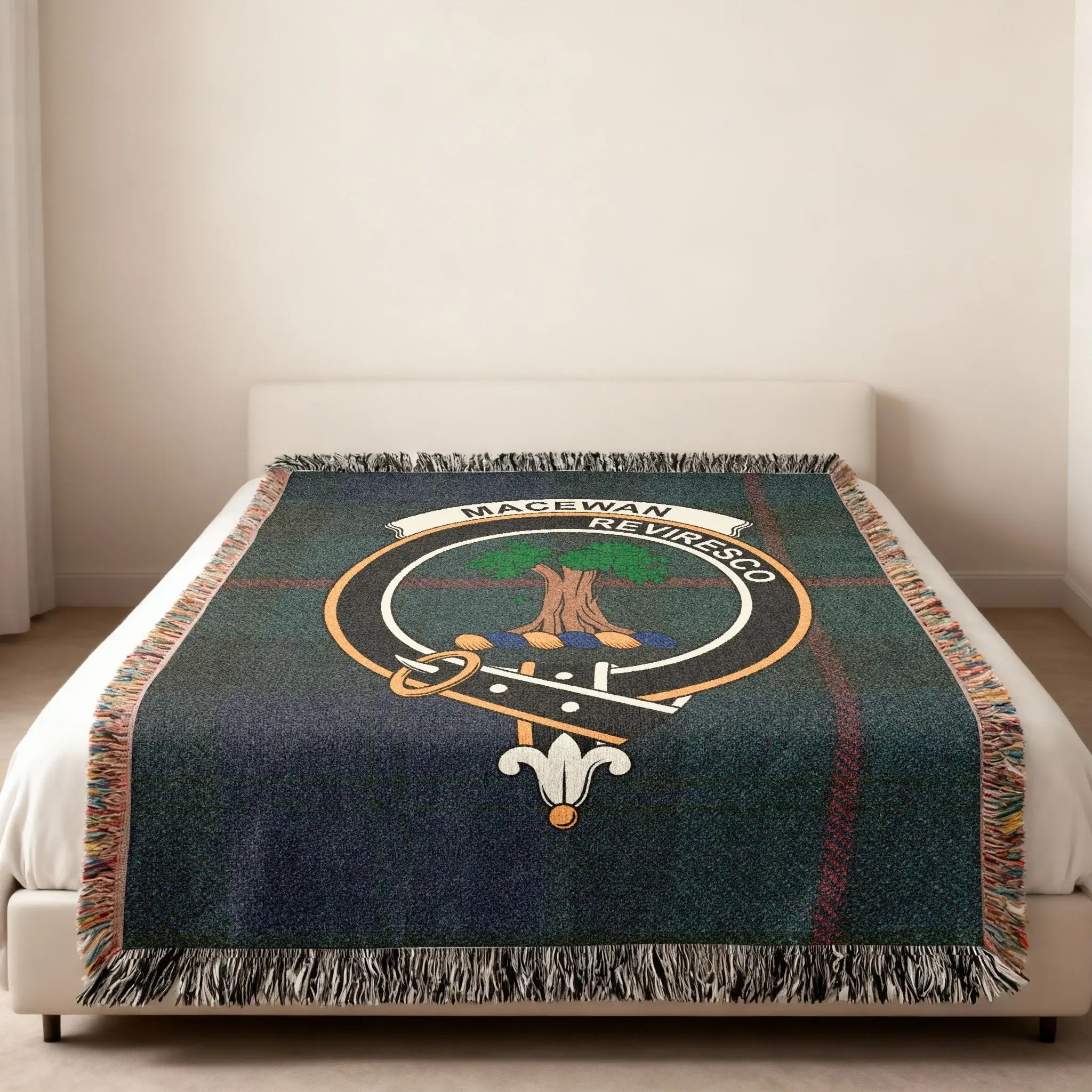 MacEwan Reviresco Crest Design Large Blanket