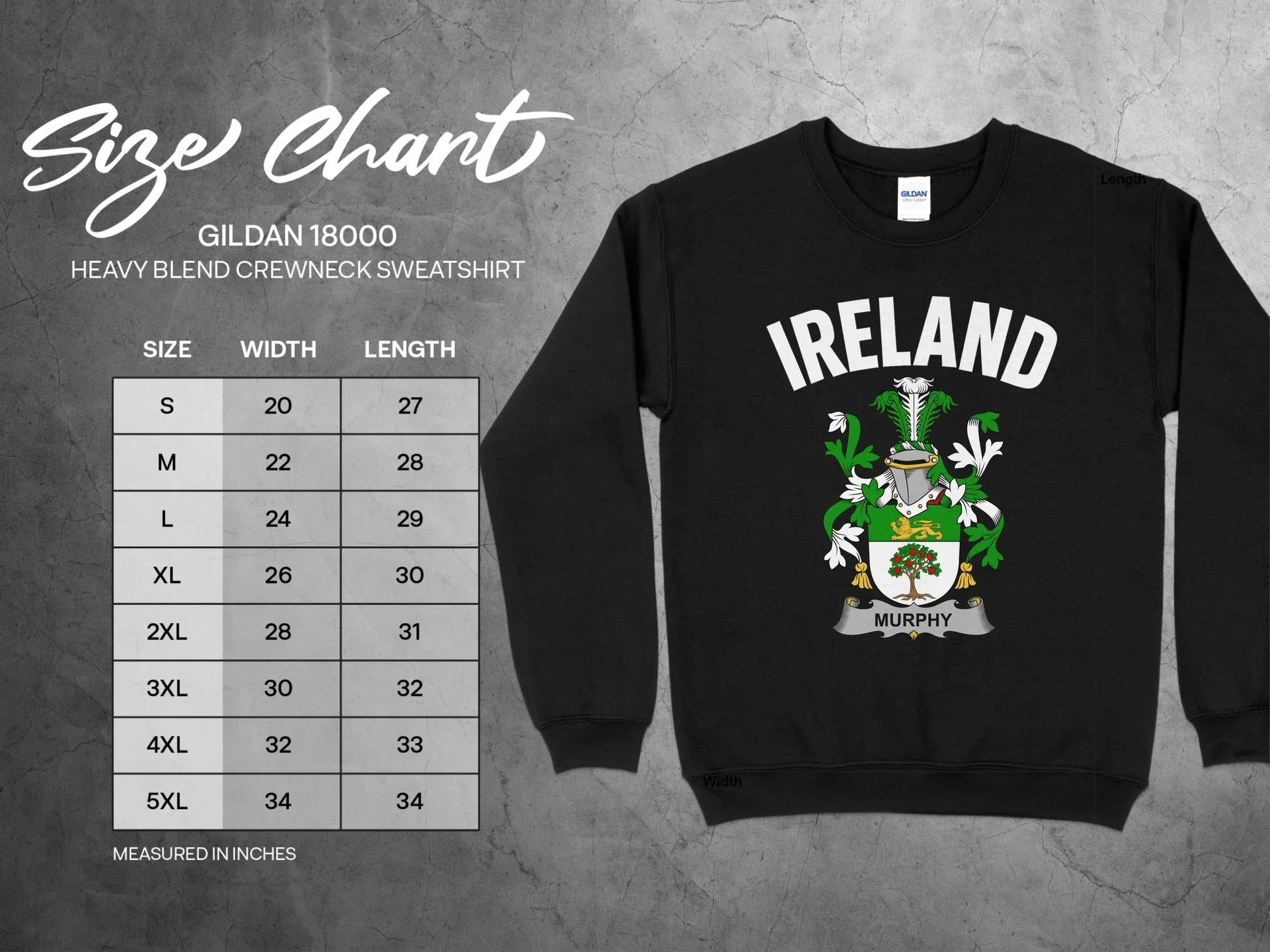 Ireland Crewneck Sweatshirt Gildan Heavy Blend product