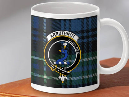 Arbuthnot Family Crest Tartan Mug Drinkware product