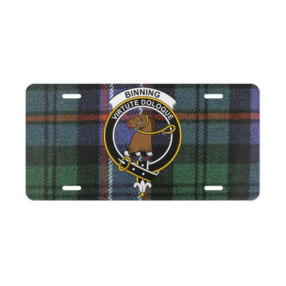 Scottish Clan Crest Tartan License Plate product