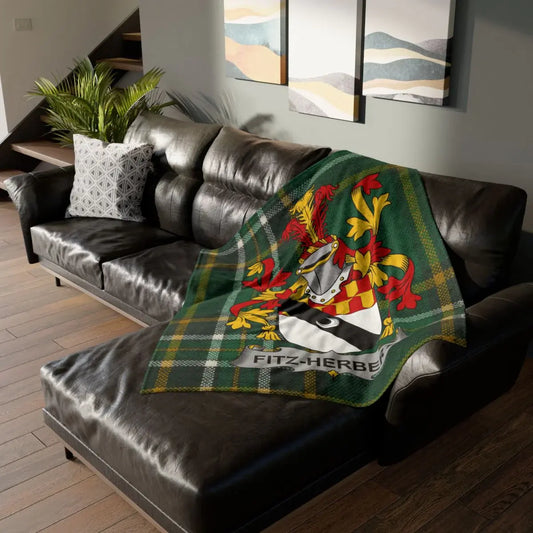Custom Heraldry Blanket with Fitz-Herbert Coat of Arms product