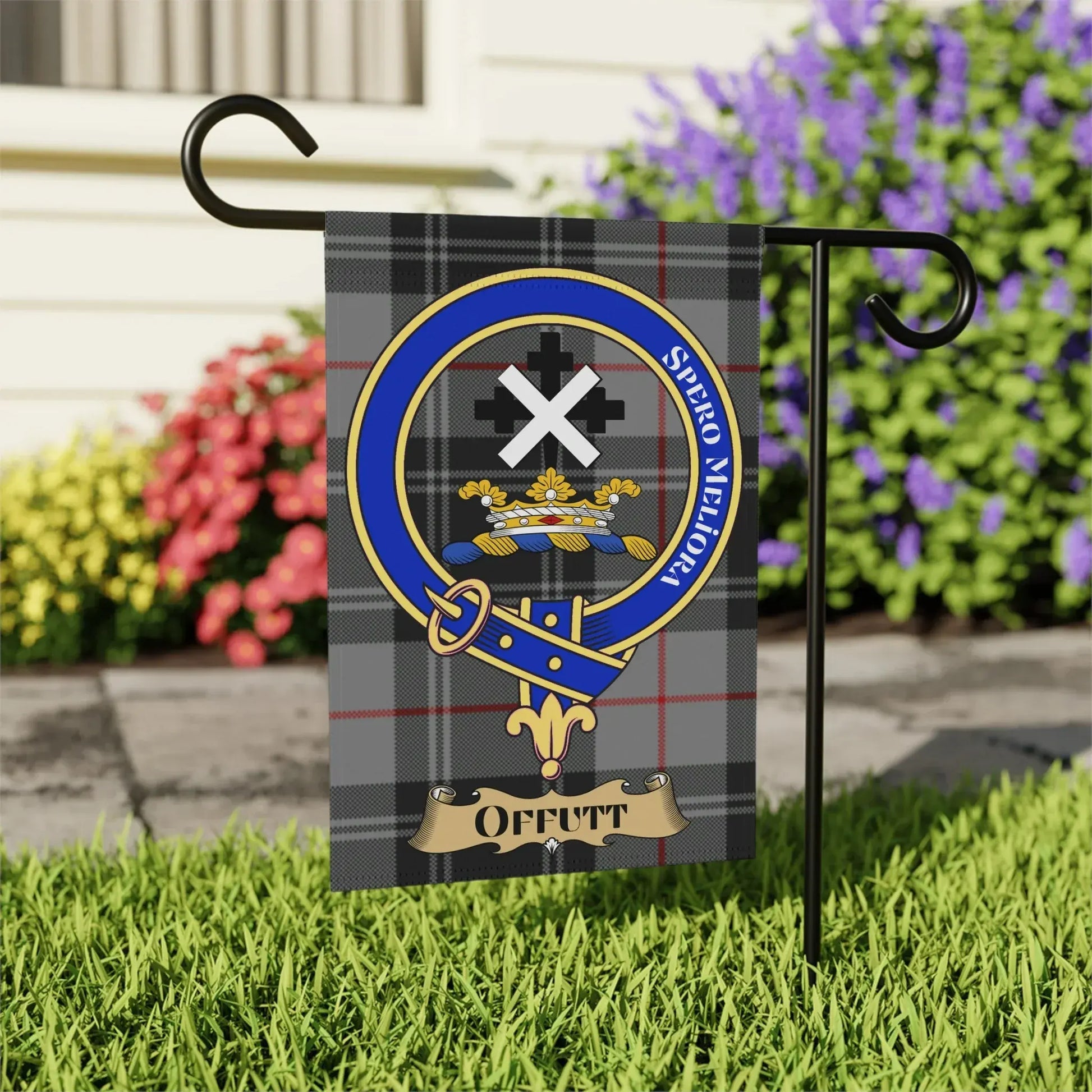 Offutt Family Crest Decorative Garden Flag product