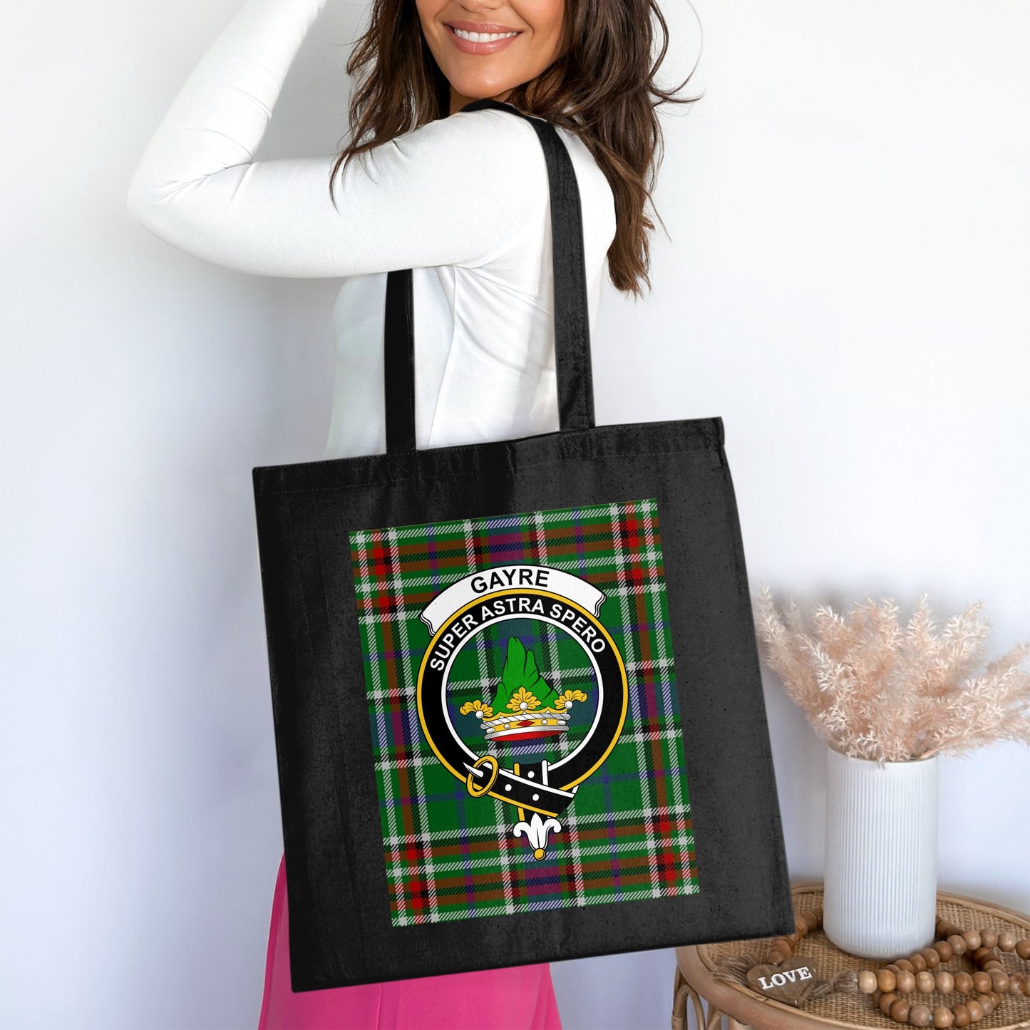 Gayre clan scottish tartan tote bag - Living Stone Gifts