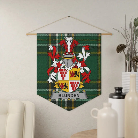 Heraldic Design Plaid Blunden Family Banner product