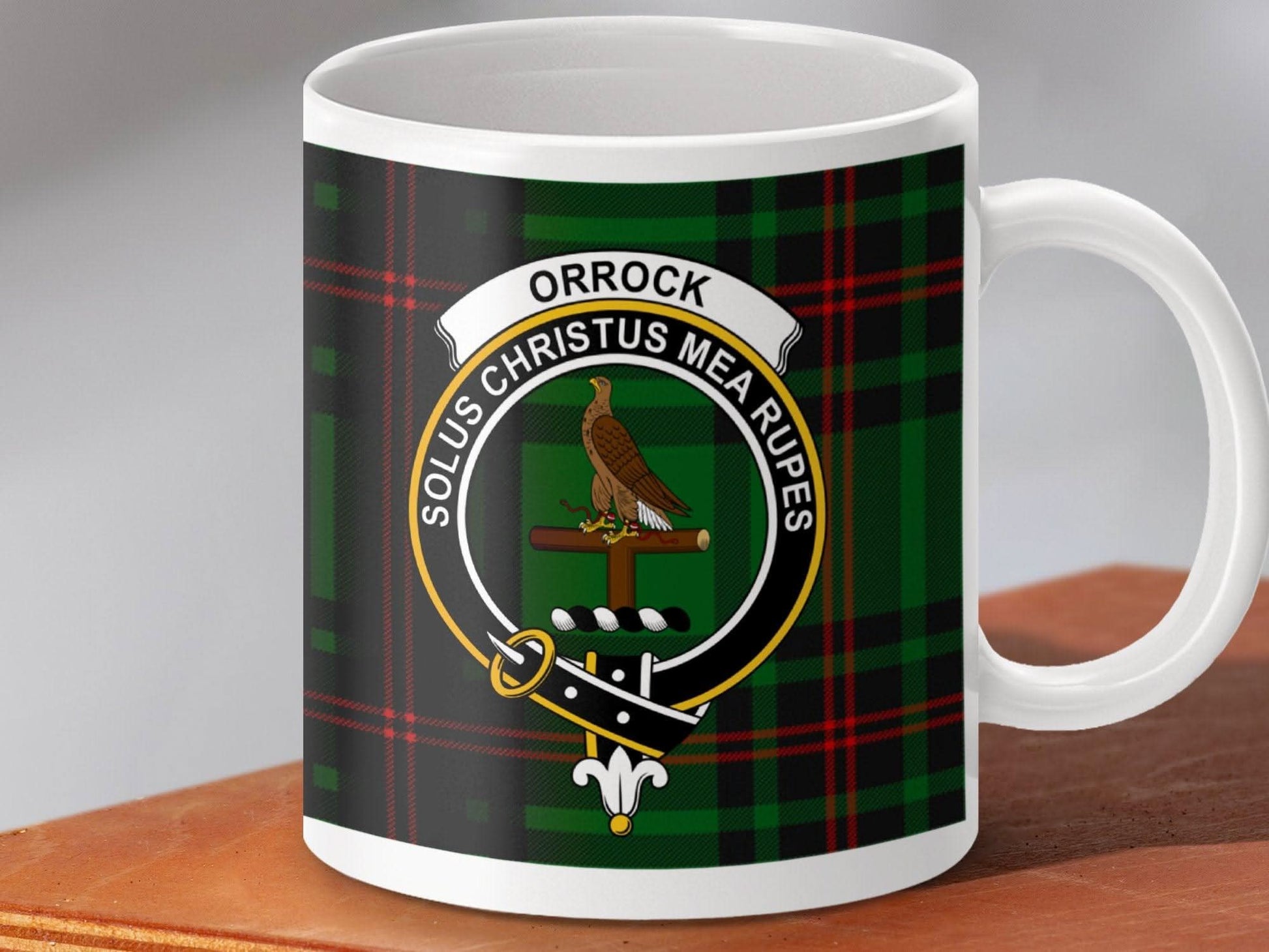 Orrock Solus Christus Mea Rupes Plaid Mug product