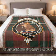 MacGregor Clan Scottish Tartan Woven Blanket – 100% Cotton