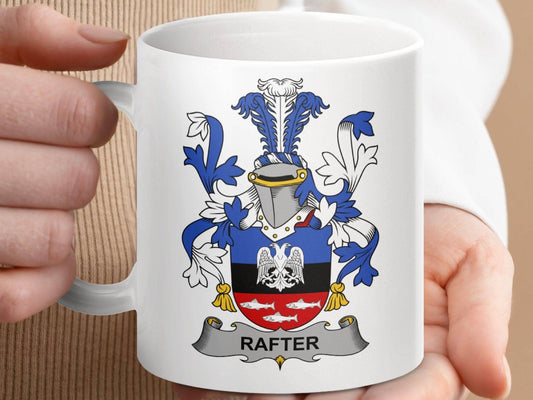 Rafter Irish Family Crest Coffee Mug - Celtic Ancestry Gifts