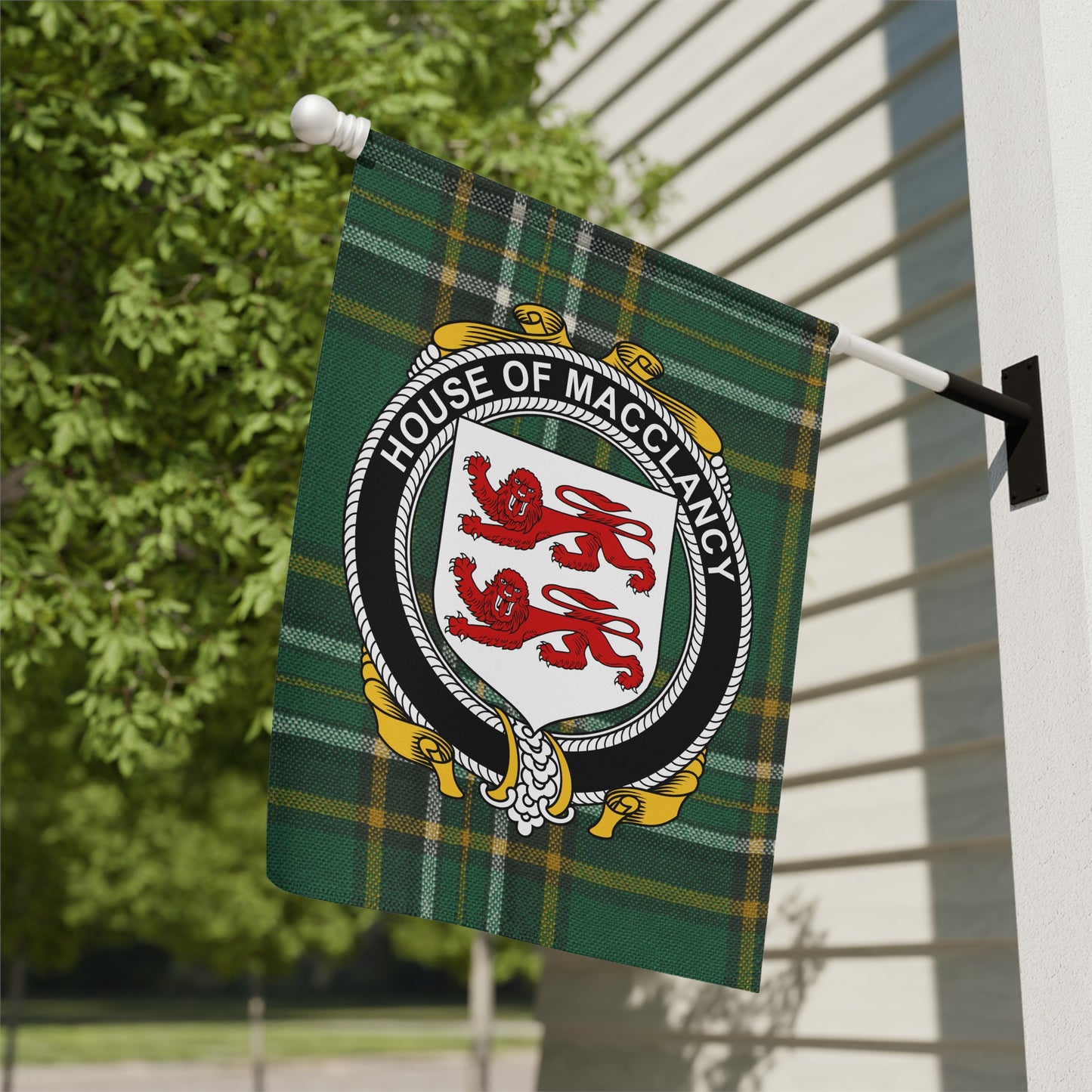 House of MacClancy Coat of Arms Flag Product