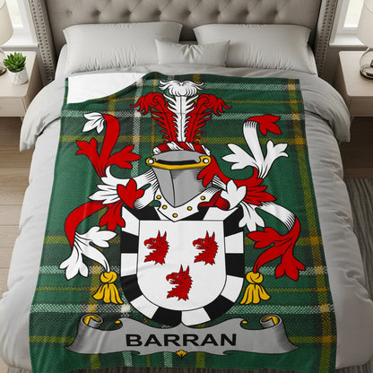 Barran Family Crest Printed Blanket product type