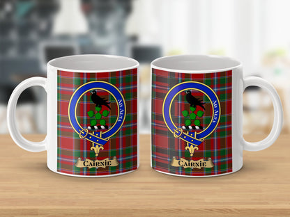 Clan Cairnie Scottish Tartan Crest Mug - Living Stone Gifts