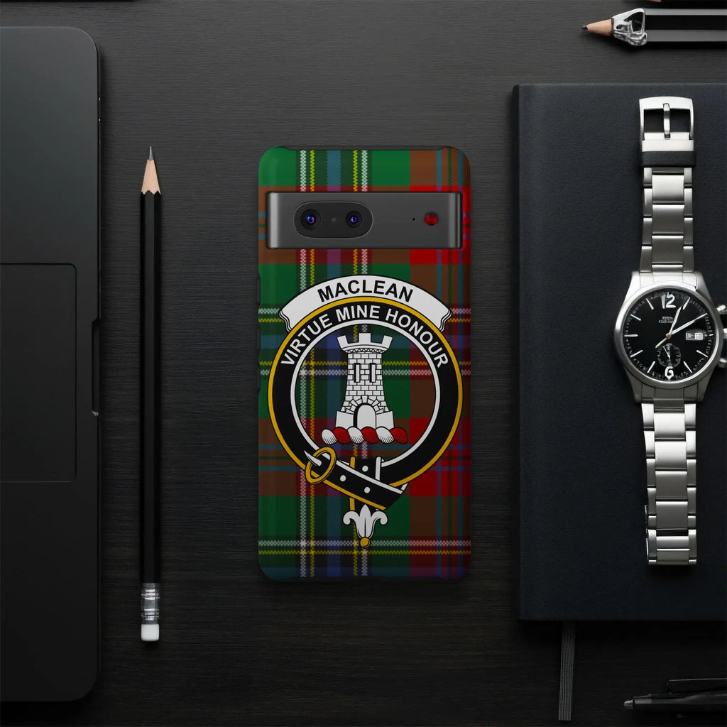 MacLean Virtue Mine Honour clan crest smartphone case — slim profile, precise port cutouts